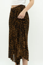 Load image into Gallery viewer, RALPH LAUREN x Pleated Leopard Print Midi Skirt (S, M)