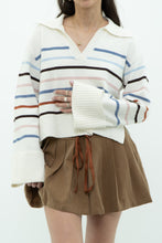 Load image into Gallery viewer, LAUNDRY BY SHELLI SEGAL x Cozy Striped Collard Knit Sweater (XS-L)