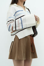 Load image into Gallery viewer, LAUNDRY BY SHELLI SEGAL x Cozy Striped Collard Knit Sweater (XS-L)