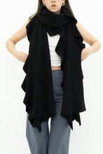 Load image into Gallery viewer, Vintage x HOLT RENFREW Black Knit Ruffle Scarf