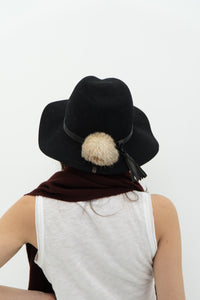 RUDSAK x Black Felt Brimmed Western Hat