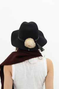 RUDSAK x Black Felt Brimmed Western Hat