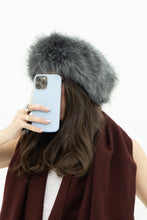 Load image into Gallery viewer, Vintage x Grey Rabbit Fur Headband