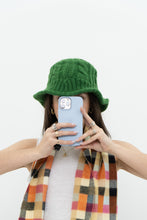 Load image into Gallery viewer, Modern x Green Raised Knit Bucket Hat