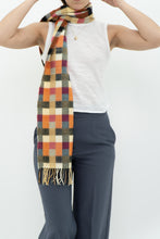 Load image into Gallery viewer, Vintage x Made in Scotland x Multicolour Gingham Pure Cashmere Scarf