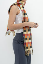 Load image into Gallery viewer, Vintage x Made in Scotland x Multicolour Gingham Pure Cashmere Scarf