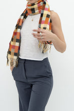 Load image into Gallery viewer, Vintage x Made in Scotland x Multicolour Gingham Pure Cashmere Scarf