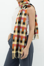 Load image into Gallery viewer, Vintage x Made in Scotland x Multicolour Gingham Pure Cashmere Scarf