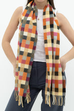 Load image into Gallery viewer, Vintage x Made in Scotland x Multicolour Gingham Pure Cashmere Scarf