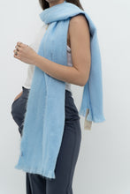 Load image into Gallery viewer, Deadstock x Made in Ecuador x. Light Blue Alpaca Scarf