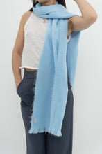 Load image into Gallery viewer, Deadstock x Made in Ecuador x. Light Blue Alpaca Scarf