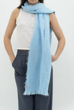 Load image into Gallery viewer, Deadstock x Made in Ecuador x. Light Blue Alpaca Scarf