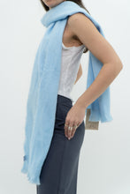 Load image into Gallery viewer, Deadstock x Made in Ecuador x. Light Blue Alpaca Scarf