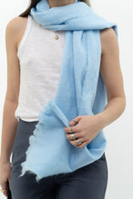 Load image into Gallery viewer, Deadstock x Made in Ecuador x. Light Blue Alpaca Scarf