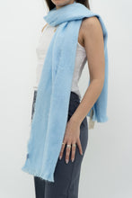 Load image into Gallery viewer, Deadstock x Made in Ecuador x. Light Blue Alpaca Scarf