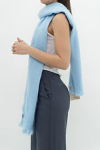 Load image into Gallery viewer, Deadstock x Made in Ecuador x. Light Blue Alpaca Scarf