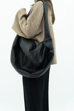 Load image into Gallery viewer, FREE PEOPLE x Black Faux Leather Oversized Bag