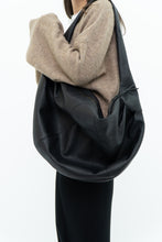 Load image into Gallery viewer, FREE PEOPLE x Black Faux Leather Oversized Bag