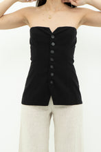 Load image into Gallery viewer, MESHKI x Deadstock Black Buttoned Top (XS)