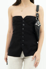 Load image into Gallery viewer, MESHKI x Deadstock Black Buttoned Top (XS)