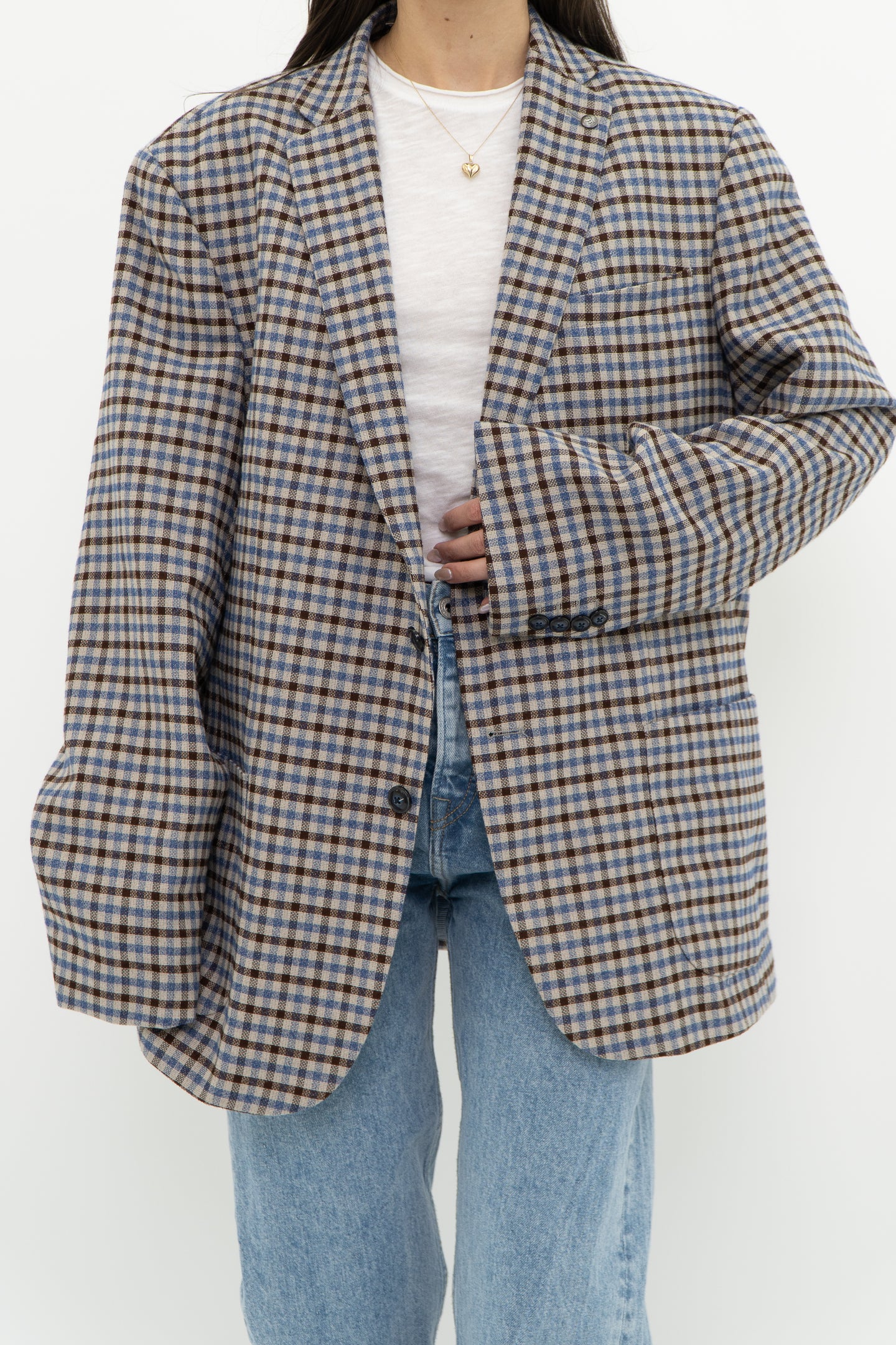 Modern x RW&CO Gingham Oversized Mens Blazer  (S-L)