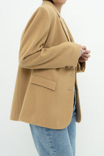 Load image into Gallery viewer, Vintage x Made in Bulgaria x Wool, Cashmere Tan Blazer (XS-M)