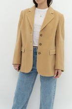 Load image into Gallery viewer, Vintage x Made in Bulgaria x Wool, Cashmere Tan Blazer (XS-M)