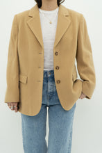 Load image into Gallery viewer, Vintage x Made in Bulgaria x Wool, Cashmere Tan Blazer (XS-M)