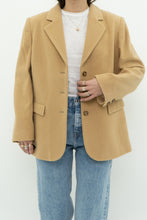 Load image into Gallery viewer, Vintage x Made in Bulgaria x Wool, Cashmere Tan Blazer (XS-M)