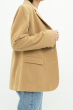 Load image into Gallery viewer, Vintage x Made in Bulgaria x Wool, Cashmere Tan Blazer (XS-M)