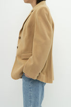 Load image into Gallery viewer, Vintage x Made in Bulgaria x Wool, Cashmere Tan Blazer (XS-M)