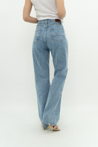 PEPE JEANS x Light Wash Straight Leg Denim (S)