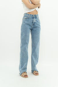 PEPE JEANS x Light Wash Straight Leg Denim (S)