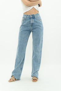 PEPE JEANS x Light Wash Straight Leg Denim (S)