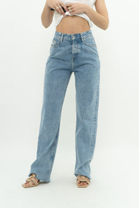 PEPE JEANS x Light Wash Straight Leg Denim (S)