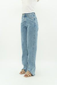 PEPE JEANS x Light Wash Straight Leg Denim (S)