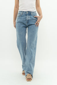 PEPE JEANS x Light Wash Straight Leg Denim (S)