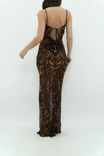 Load image into Gallery viewer, Modern x Leopard Print Semi-Sheer Maxi Dress (M)