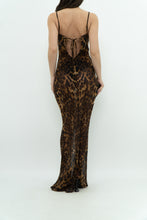 Load image into Gallery viewer, Modern x Leopard Print Semi-Sheer Maxi Dress (M)