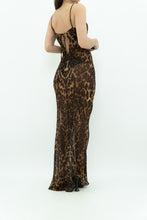 Load image into Gallery viewer, Modern x Leopard Print Semi-Sheer Maxi Dress (M)