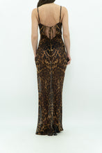 Load image into Gallery viewer, Modern x Leopard Print Semi-Sheer Maxi Dress (M)