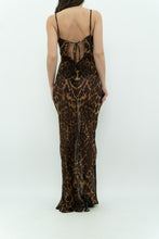 Load image into Gallery viewer, Modern x Leopard Print Semi-Sheer Maxi Dress (M)