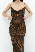 Load image into Gallery viewer, Modern x Leopard Print Semi-Sheer Maxi Dress (M)