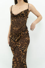 Load image into Gallery viewer, Modern x Leopard Print Semi-Sheer Maxi Dress (M)