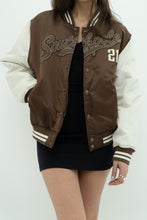 Load image into Gallery viewer, Vintage x SOUTHPOLE Brown, White Varsity Bomber (XS-M)