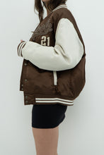 Load image into Gallery viewer, Vintage x SOUTHPOLE Brown, White Varsity Bomber (XS-M)