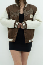 Load image into Gallery viewer, Vintage x SOUTHPOLE Brown, White Varsity Bomber (XS-M)