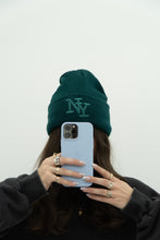 Load image into Gallery viewer, NY x Forest Green Beanie