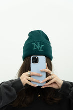 Load image into Gallery viewer, NY x Forest Green Beanie