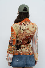 Load image into Gallery viewer, Vintage x SAVE THE QUEEN Orange Patterned Blouse (S, M)